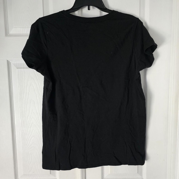 Halloween retro grandma core creepy black cat aop graphic womens tee - Picture 2 of 3